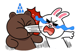 Brown Cony s Lovey Dovey Date by LINE sticker 15084 Brown Cony s Lovey Dovey Date by LINE sticker 15084