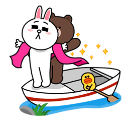 Brown & Cony's Lovey Dovey Date sticker #15082