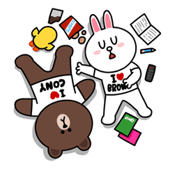 Brown & Cony's Lovey Dovey Date sticker #15086