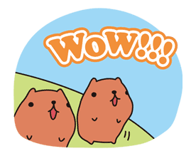 KAPIBARA-SAN sticker #6262