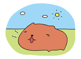 KAPIBARA-SAN sticker #6264
