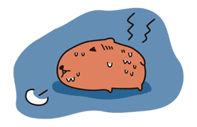 KAPIBARA-SAN sticker #6267