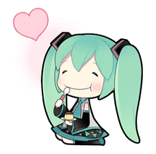 Hatsune Miku: All Together by CRYPTON FUTURE MEDIA, INC sticker #24353