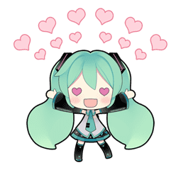 Hatsune Miku: All Together by CRYPTON FUTURE MEDIA, INC sticker #24353