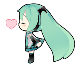 Hatsune Miku: All Together by CRYPTON FUTURE MEDIA, INC sticker #24379