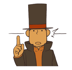 Professor Layton sticker #9371