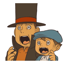 Professor Layton sticker #9406