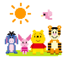 Disney 8bit sticker #10125