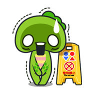 Gachapin & Mukku sticker #1832