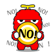 Gachapin & Mukku sticker #1844