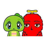 Gachapin & Mukku sticker #1860