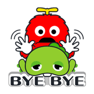 Gachapin & Mukku sticker #1861