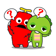 Gachapin & Mukku sticker #1862