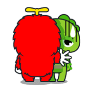 Gachapin & Mukku sticker #1863