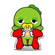 Gachapin & Mukku sticker #1865