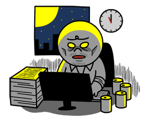 Moon: Salaryman Special sticker #3013