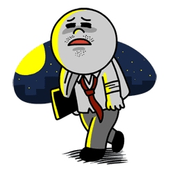 Moon: Salaryman Special sticker #3014