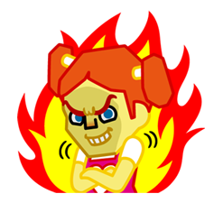 Go Go Head Girl sticker #3120