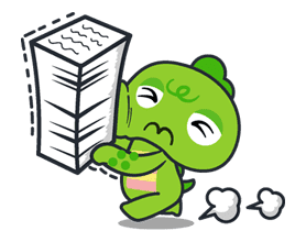 Gachapin & Mukku 2 sticker #11875