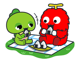 Gachapin & Mukku 2 sticker #11897