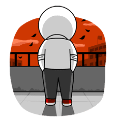 Moon: High School Memories sticker #5693