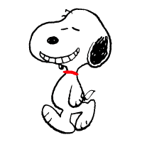 Snoopy sticker #1709