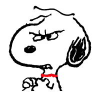 Snoopy sticker #1710