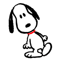 Snoopy sticker #1719