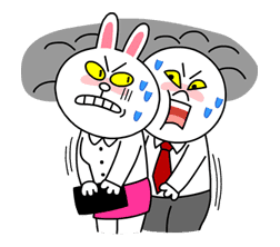 Cony's Happy Work Life sticker #4445