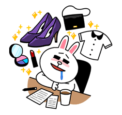 Cony's Happy Work Life sticker #4446