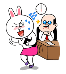 Cony's Happy Work Life sticker #4458