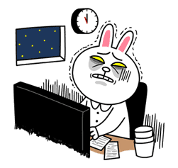 Cony's Happy Work Life sticker #4459