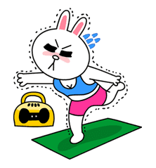 Cony's Happy Work Life sticker #4470