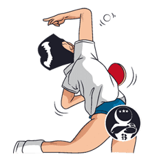 Ike! Inachu Takkyu-bu sticker #7675