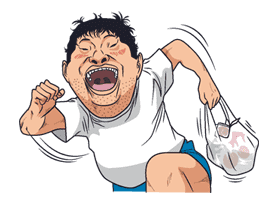 Ike! Inachu Takkyu-bu sticker #7687