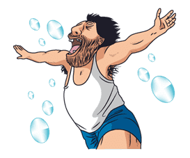 Ike! Inachu Takkyu-bu sticker #7689