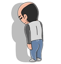 Mr. Baldy sticker #1646