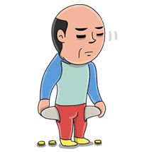 Mr. Baldy sticker #1655