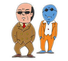 Mr. Baldy sticker #1666