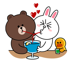 Brown & Cony's Secret Date! sticker #4002