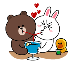 Brown & Cony's Secret Date! sticker #4002