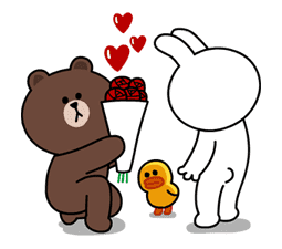Brown & Cony's Secret Date! sticker #4007