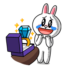 Brown & Cony's Secret Date! sticker #4008