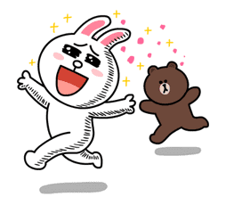 Brown & Cony's Secret Date! sticker #4010