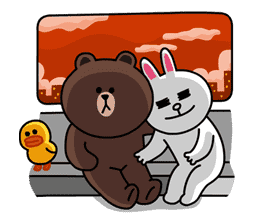 Brown & Cony's Secret Date! sticker #4024