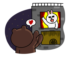 Brown & Cony's Secret Date! sticker #4030