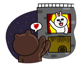 Brown & Cony's Secret Date! sticker #4030