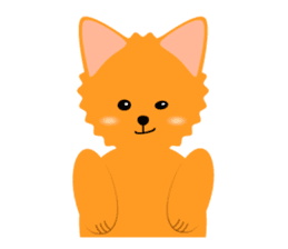 Pomeranian dog "Pomerin" sticker #53687