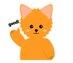Pomeranian dog "Pomerin" sticker #53689