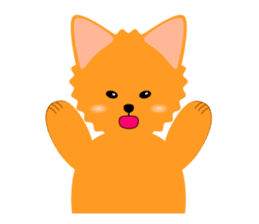 Pomeranian dog "Pomerin" sticker #53691